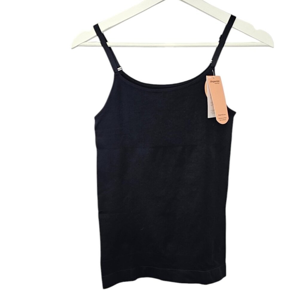 Shapermint All Day Every Day Scoop Neck Cami, Shaping, Black, Compression, Large